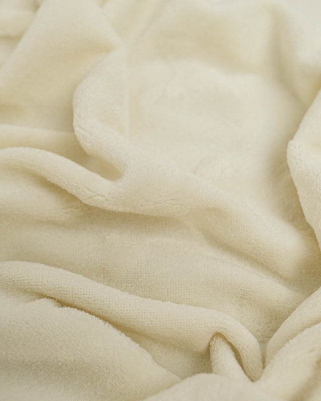 Tissu Polaire Baby Ecru Oeko-Tex - Mercerine