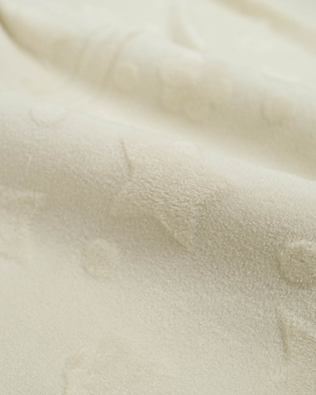 Tissu Polaire Baby Ecru Oeko-Tex - Mercerine