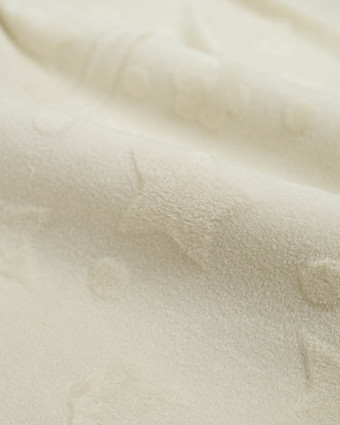 Tissu Polaire Baby Ecru Oeko-Tex - Mercerine