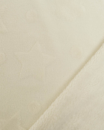 Tissu Polaire Baby Ecru Oeko-Tex - Mercerine