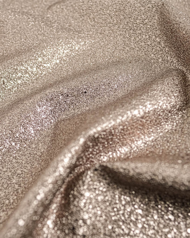 Tissu Simili cuir bronze martelé - Mercerine