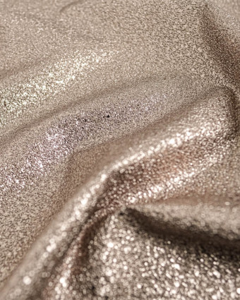 Tissu Simili cuir bronze martelé - Mercerine