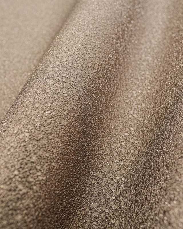 Tissu Simili cuir bronze martelé - Mercerine
