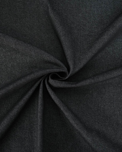 Tissu Jean Elasthanne Noir - Mercerine