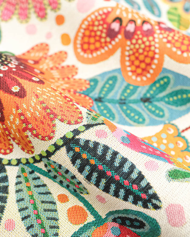 Tissu Jacquard Allover Gina Multico - Mercerine
