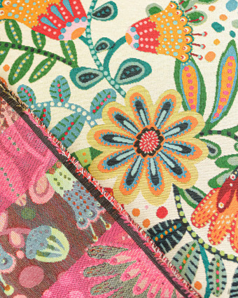 Tissu Jacquard Allover Gina Multico - Mercerine