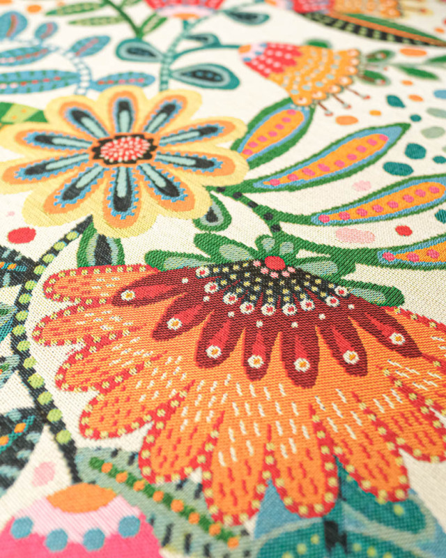 Tissu Jacquard Allover Gina Multico - Mercerine