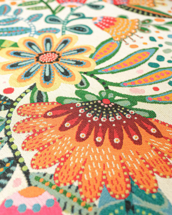 Tissu Jacquard Allover Gina Multico - Mercerine