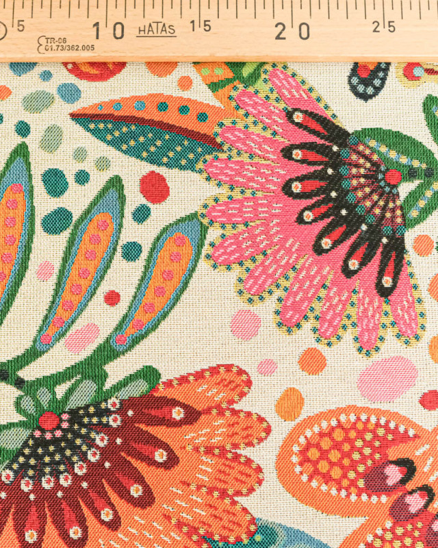 Tissu Jacquard Allover Gina Multico - Mercerine