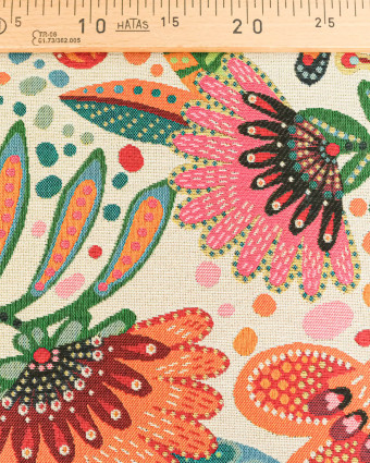 Tissu Jacquard Allover Gina Multico - Mercerine