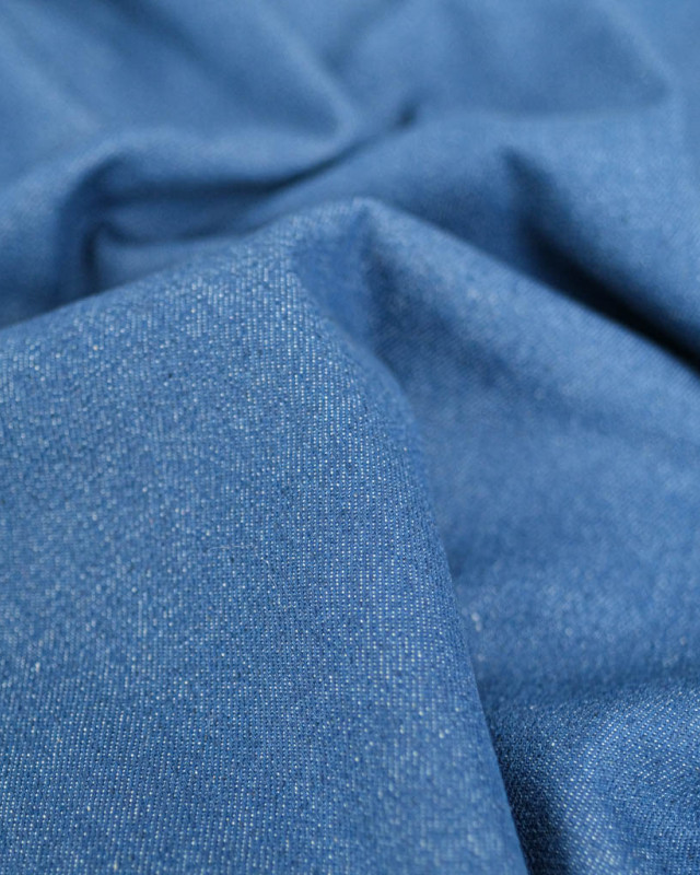 Tissu Jean Nims Bleu Ciel - Mercerine