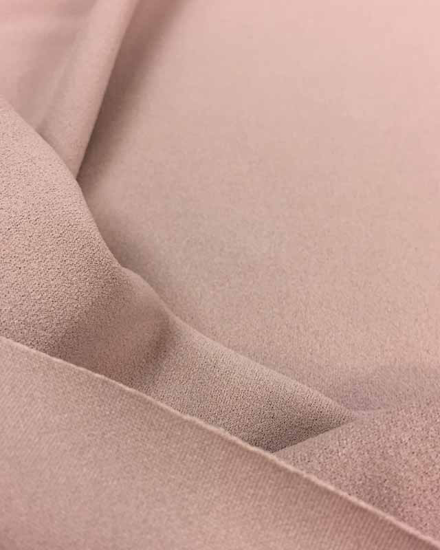 Crêpe jersey extensible vieux rose -  Mercerine