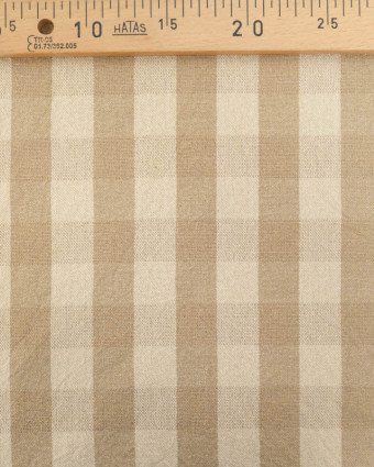 Coton Epais Tissé à Carreaux Ficelle Lurex Doré - Mercerine