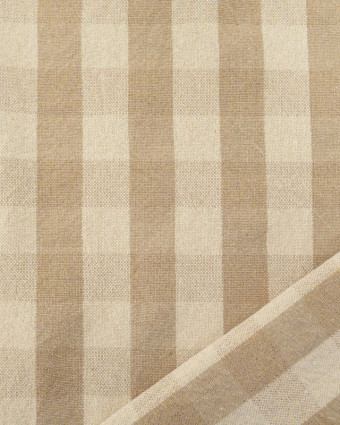 Coton Epais Tissé à Carreaux Ficelle Lurex Doré - Mercerine