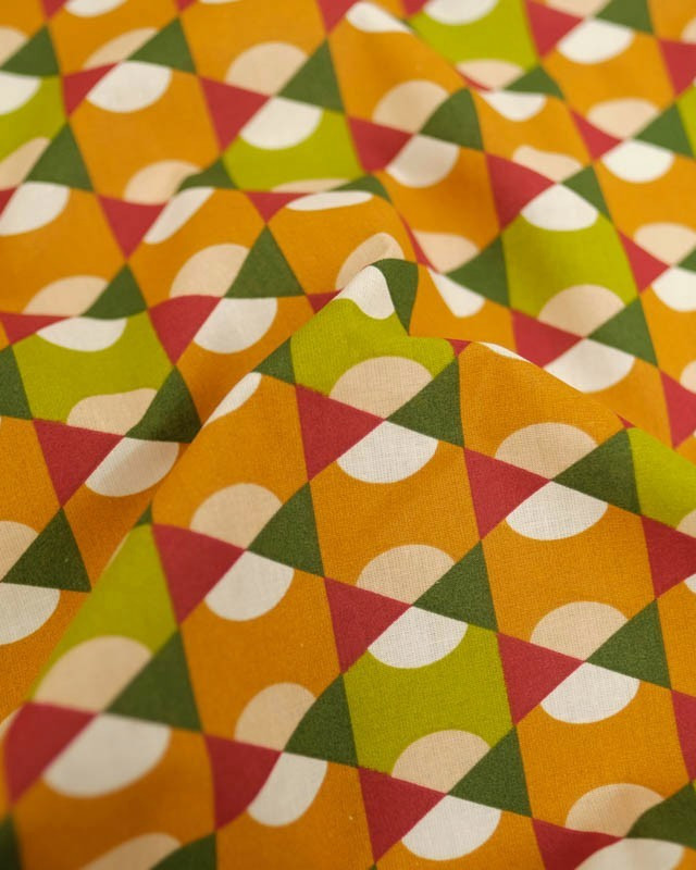 Tissu Coton Imprimé Epopée Peanut - Mercerine