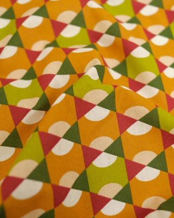 Tissu Coton Imprimé Epopée Peanut - Mercerine