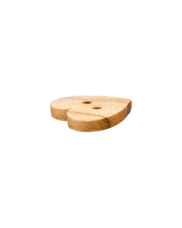 Bouton Cœur en Bois - 12,15,20mm - Prym - Mercerine
