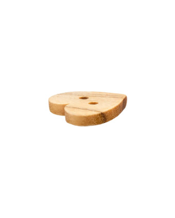 Bouton Cœur en Bois - 12,15,20mm - Prym - Mercerine