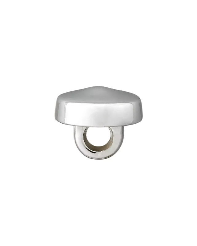 Bouton Métallisé à pied - Argent et Cuivre - Prym