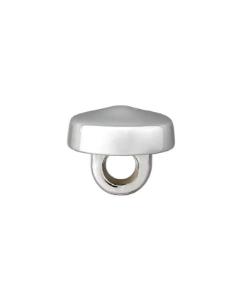 Bouton Métallisé à pied - Argent et Cuivre - Prym
