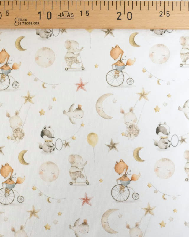 Tissu Eponge Imprimé Digital Sleepy - Mercerine