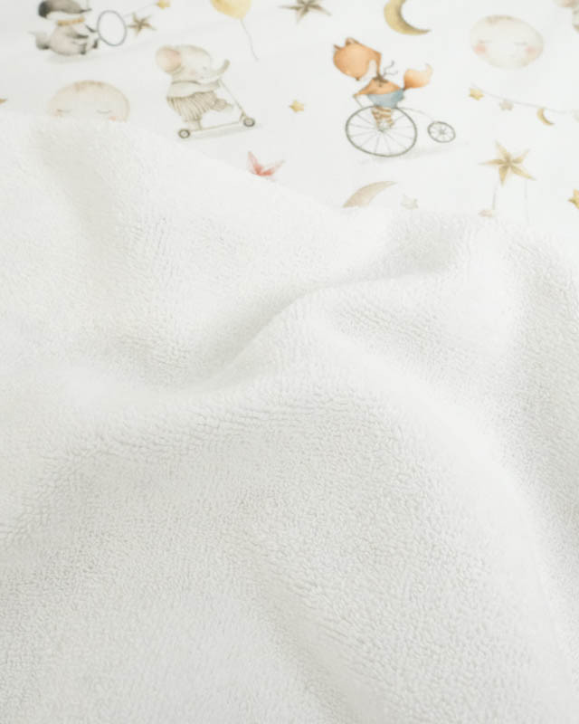 Tissu Eponge Imprimé Digital Sleepy - Mercerine