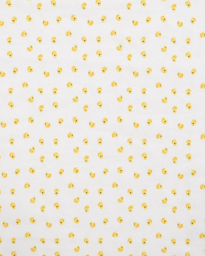 Tissu Jersey Imprimé Petits Canards Ecru - Mercerine