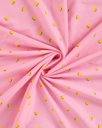 Tissu Jersey Imprimé Lemon Rose - Mercerine