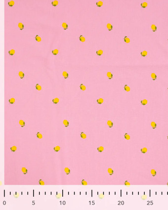Tissu Jersey Imprimé Lemon Rose - Mercerine