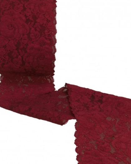 Ruban Dentelle Elastique Roses - 5 coloris - Mercerine
