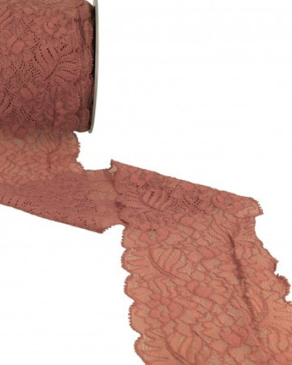 Ruban Dentelle Elastique Feuilles - 3 coloris - Mercerine