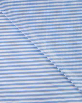 Popeline de Coton Stretch Pailletée à Rayures - Mercerine