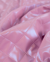 Tissu Matelassé Léger Simili Cuir Rose