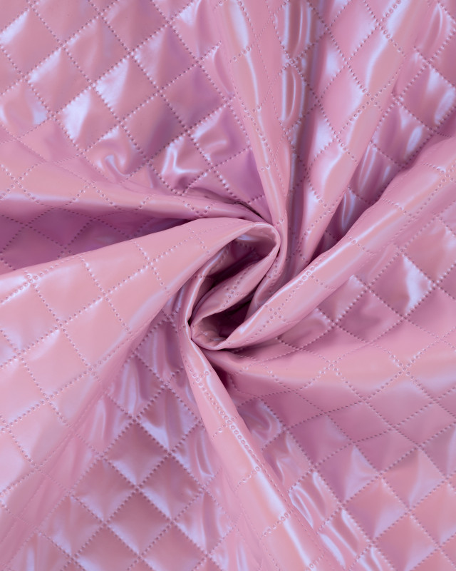 Tissu Marelassé Léger Simili Cuir Rose - Mercerine