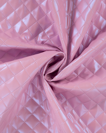 Tissu Marelassé Léger Simili Cuir Rose - Mercerine