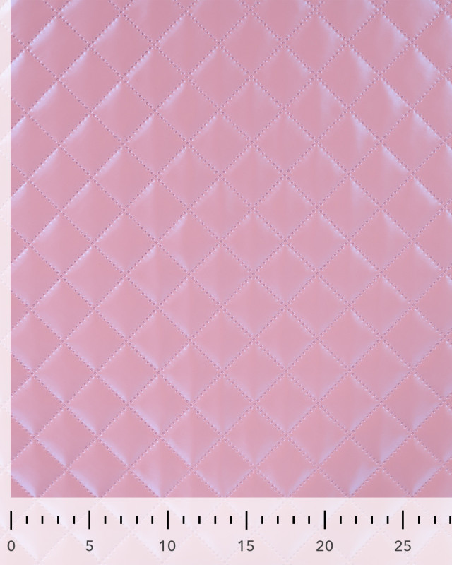 Tissu Marelassé Léger Simili Cuir Rose - Mercerine