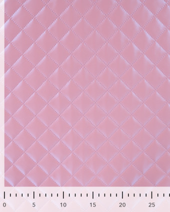 Tissu Marelassé Léger Simili Cuir Rose - Mercerine