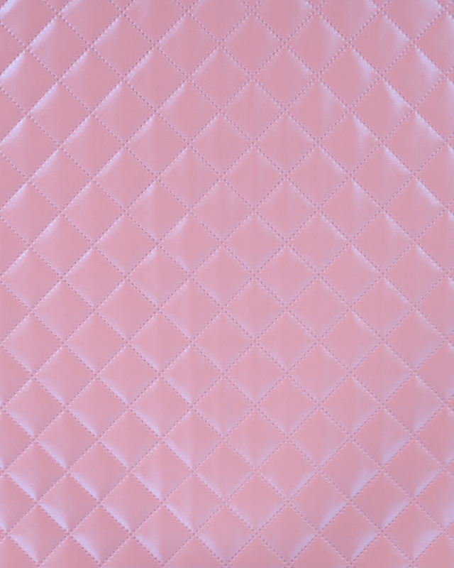 Tissu Marelassé Léger Simili Cuir Rose - Mercerine