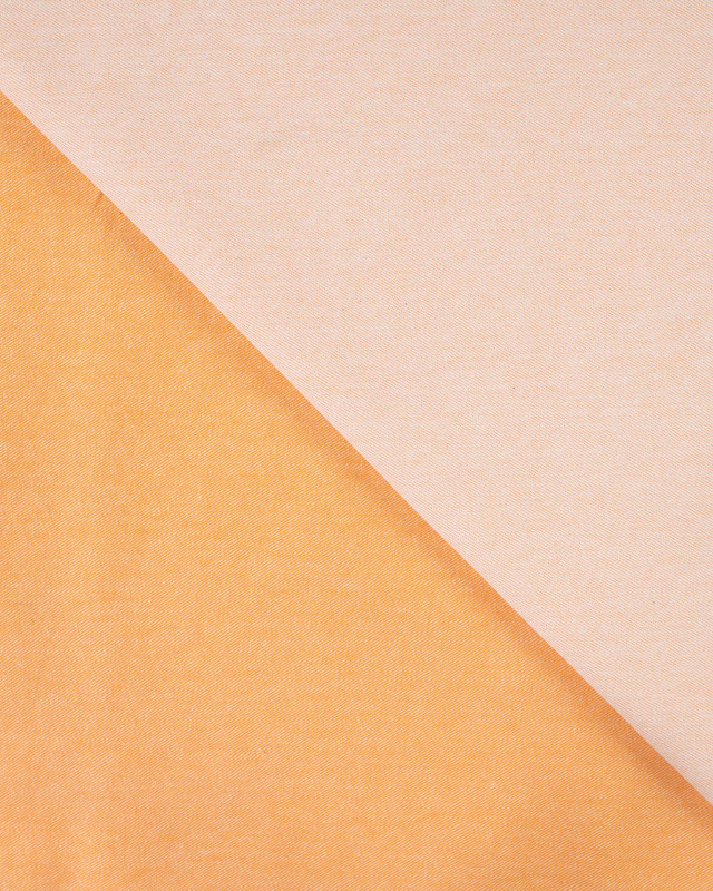 Tissu Jean Stretch Double Face Pop Orange - Mercerine