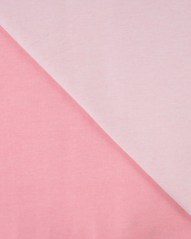 Tissu Jean Stretch Double Face Pop Rose Clair - Mercerine