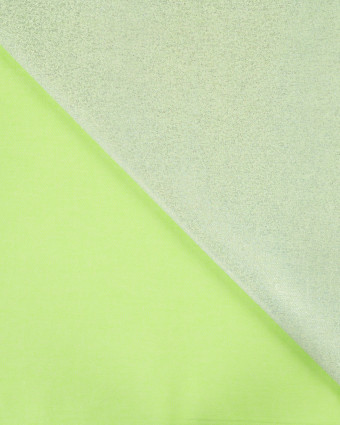 Tissu Jean Stretch Double Face Pop Pailleté Vert - Mercerine