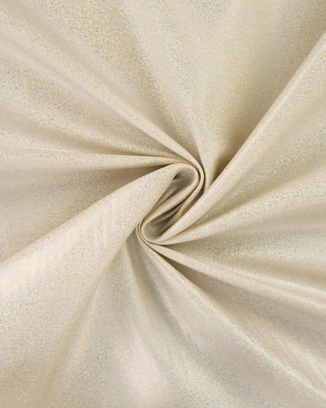 Tissu Jean Stretch Double Face Pop Pailleté  Jaune - Mercerine