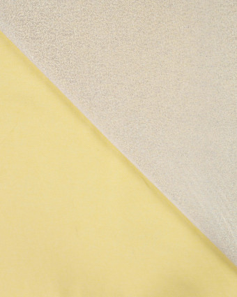Tissu Jean Stretch Double Face Pop Pailleté  Jaune - Mercerine