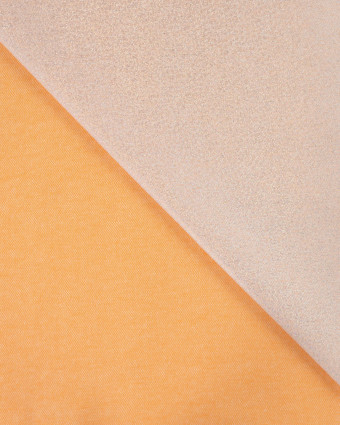 Tissu Jean Stretch Double Face Pop Pailleté Orange - Mercerine