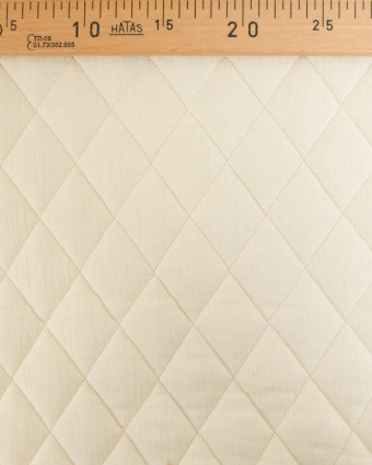 Tissu Double Gaze Matelassé Uni Écru Naturel Gaby - Mercerine