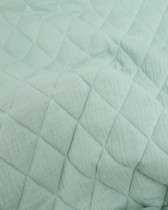 Tissu Double Gaze Matelassé Vert Tendre Gaby
