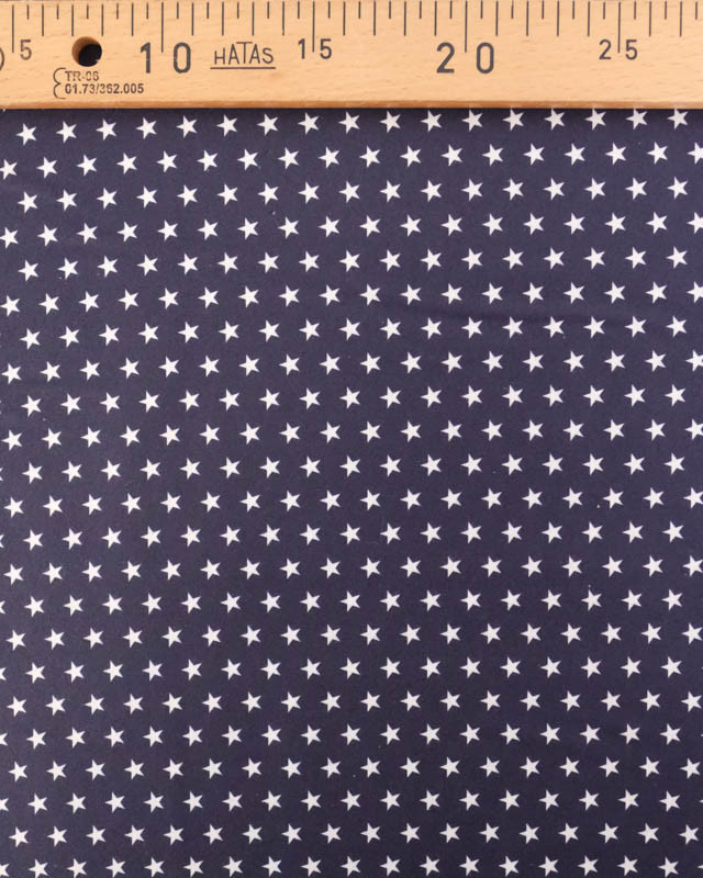 Popeline de Coton Étoiles Navy - Mercerine