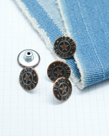 Bouton Jean Cuivre - Mercerine