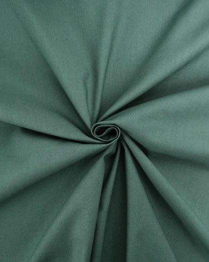 Tissu coton uni vert arctique  Henry - Mercerine