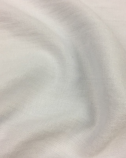 Tissu Viscose texturée blanc  Ambre